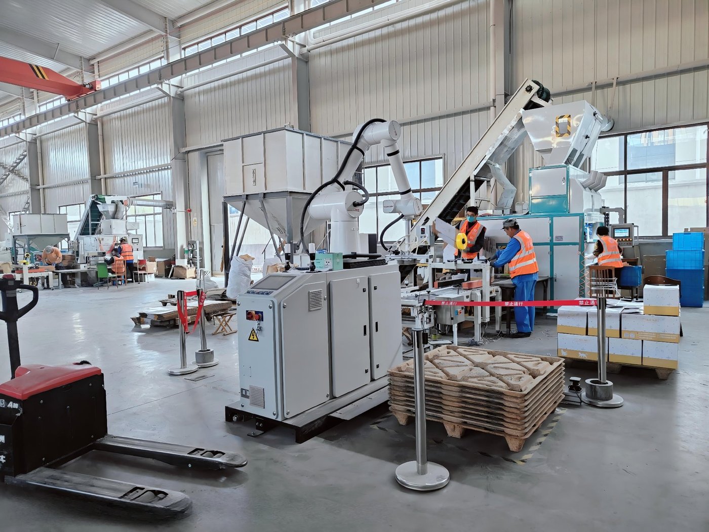 Automated production line showing OEM manufacturing capability