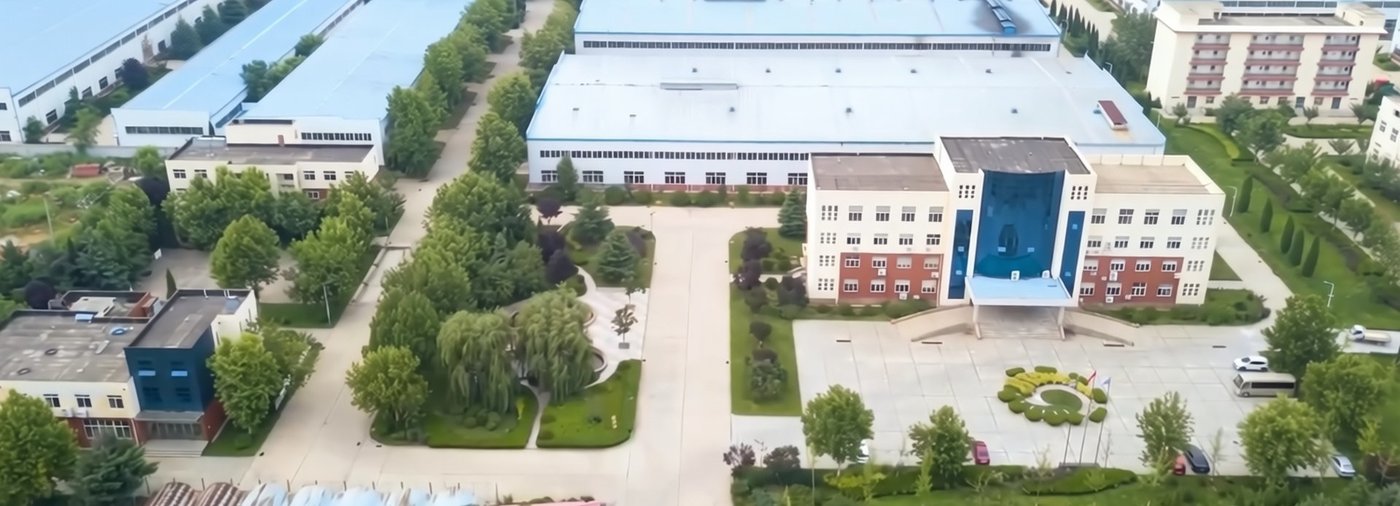 Factory aerial view showing monthly production capacity